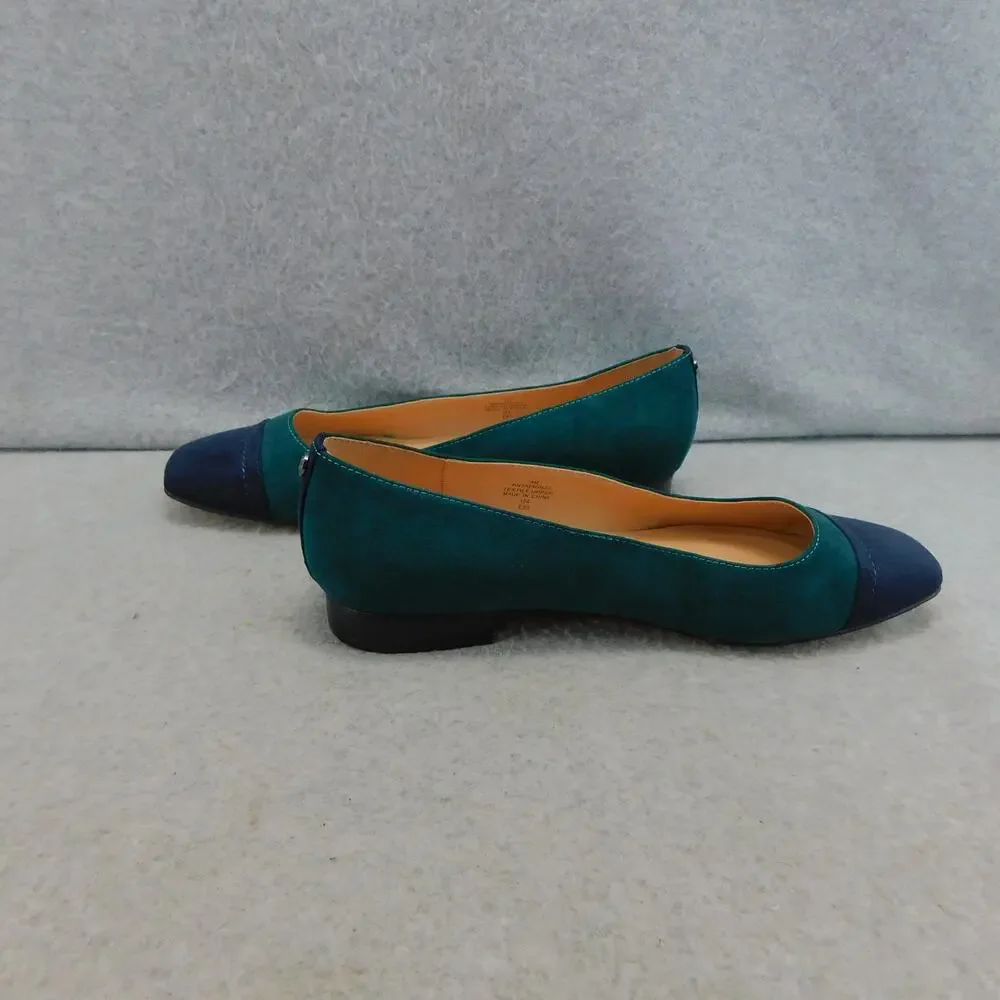 Bandolino Taprinz Ballet Flat Shoes Women Flats Size 8 Green/ Blue New - Picture 4 of 10